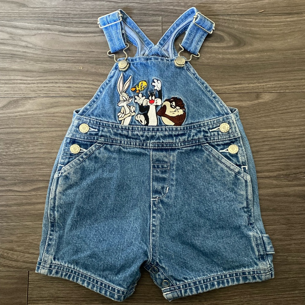 EUC WB Looney Tunes Vintage Overalls